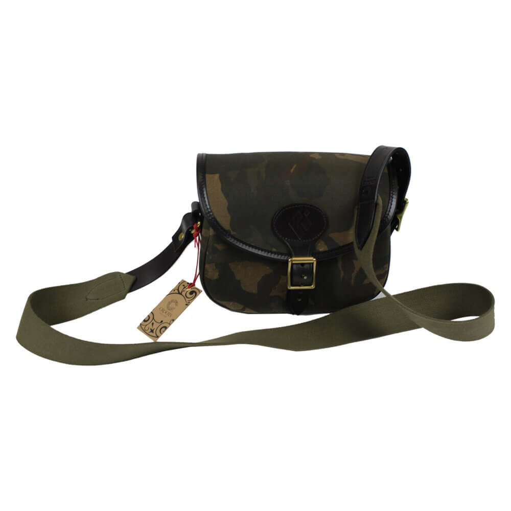 Waxed Camo Cartridge Bag by Croots England