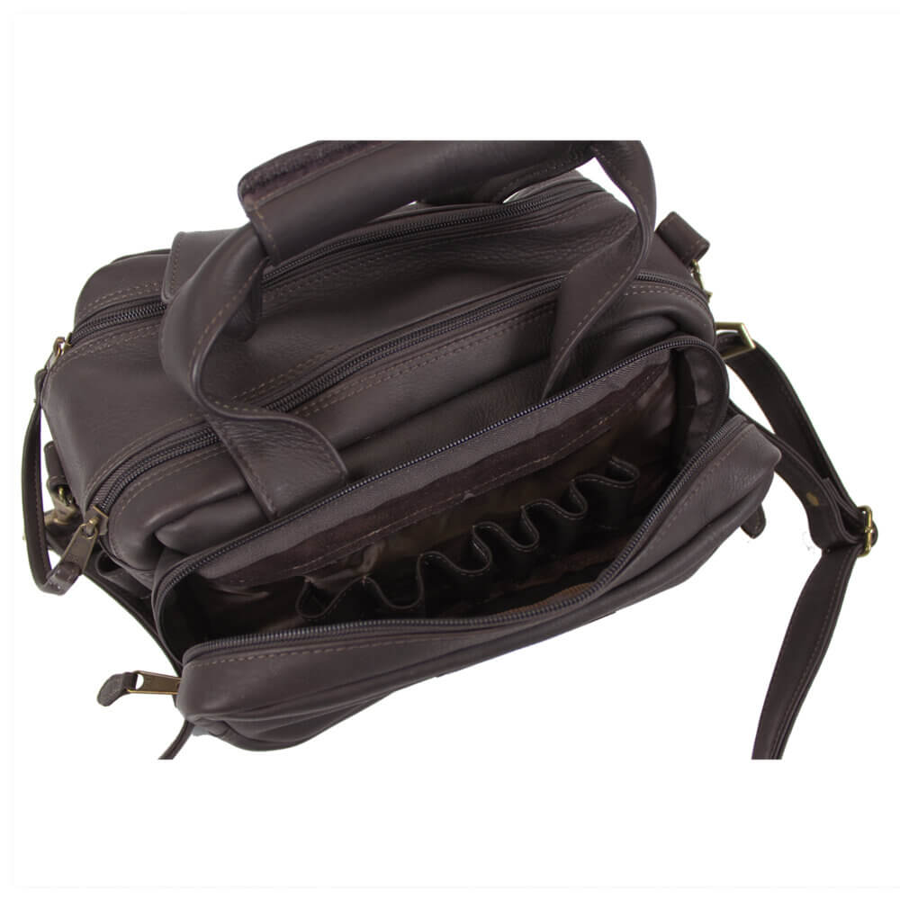 Leather 6 Box Carrier by Wild Hare, Two Colors