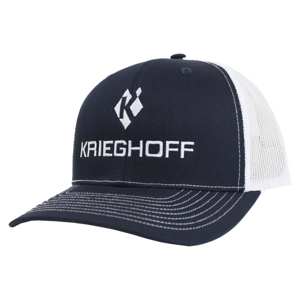 Krieghoff “Richardson” Trucker Hat, Navy/White