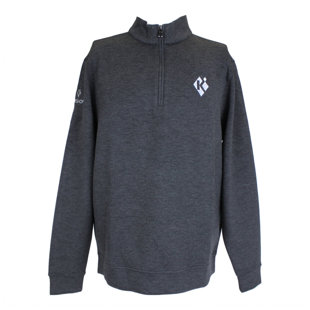 Men’s “The Spring” 1/4 Zip Jacket, Black Heather
