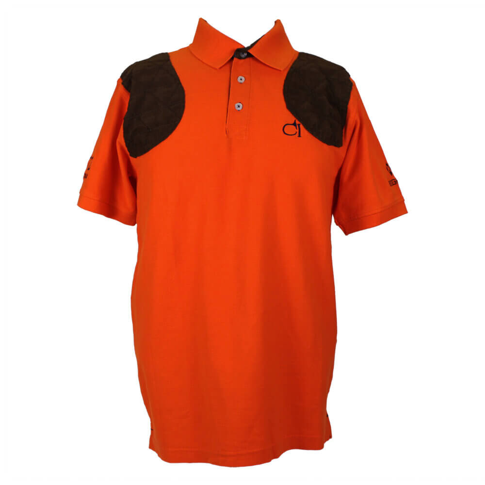 “Hubert” Cotton Polo Shirt by Club Interchasse, Orange