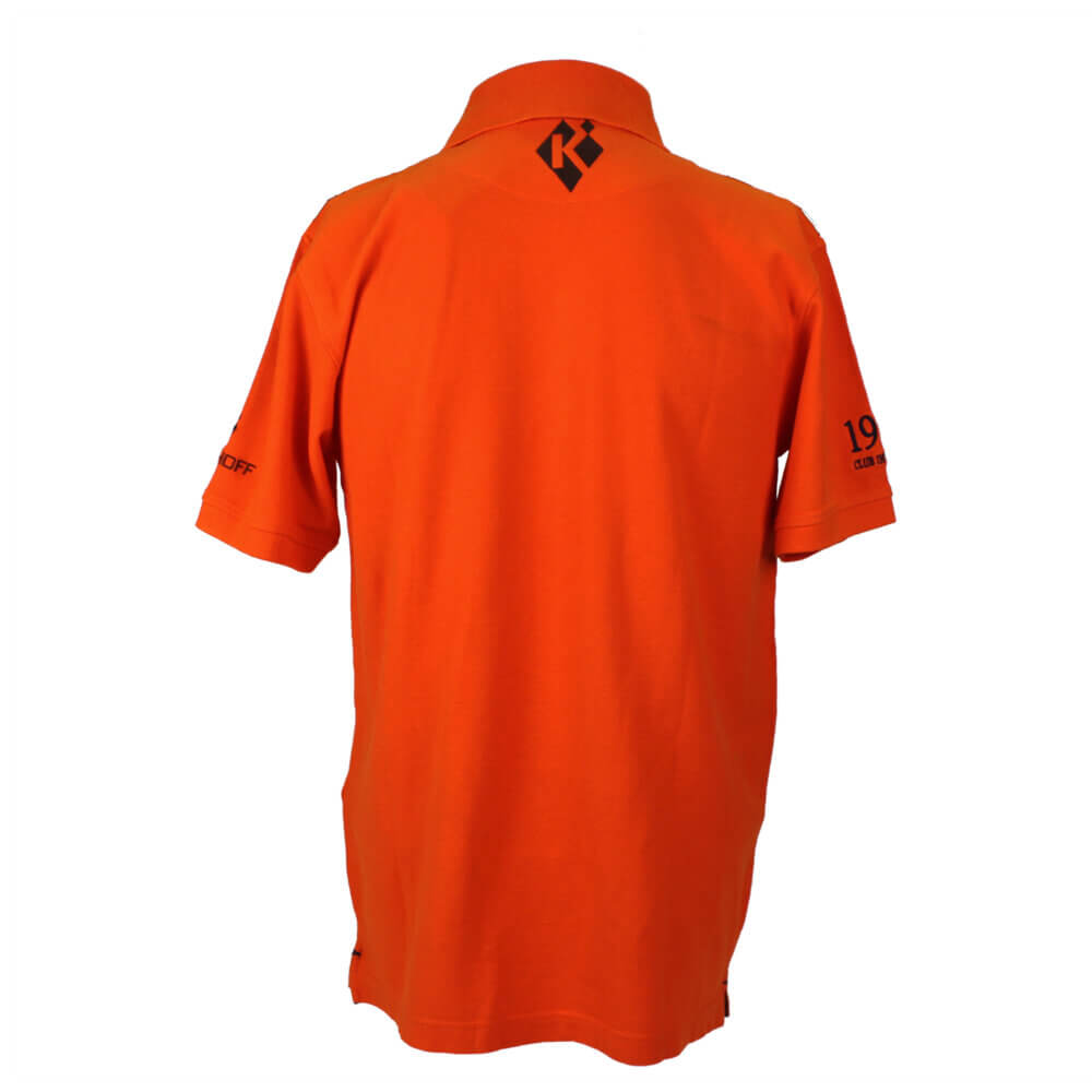 “Hubert” Cotton Polo Shirt by Club Interchasse, Orange