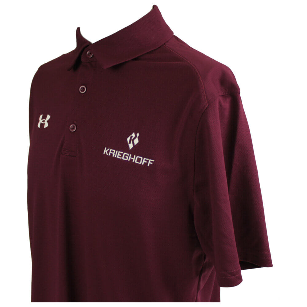 Under Armour Men’s Tech™ Polo Shirt, Maroon – Small Only