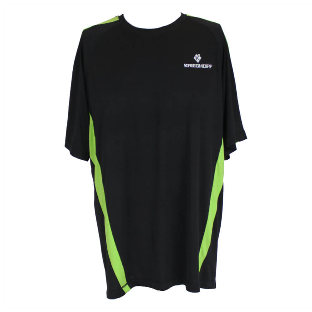 Krieghoff Performance T-Shirt, Black/Lime Green