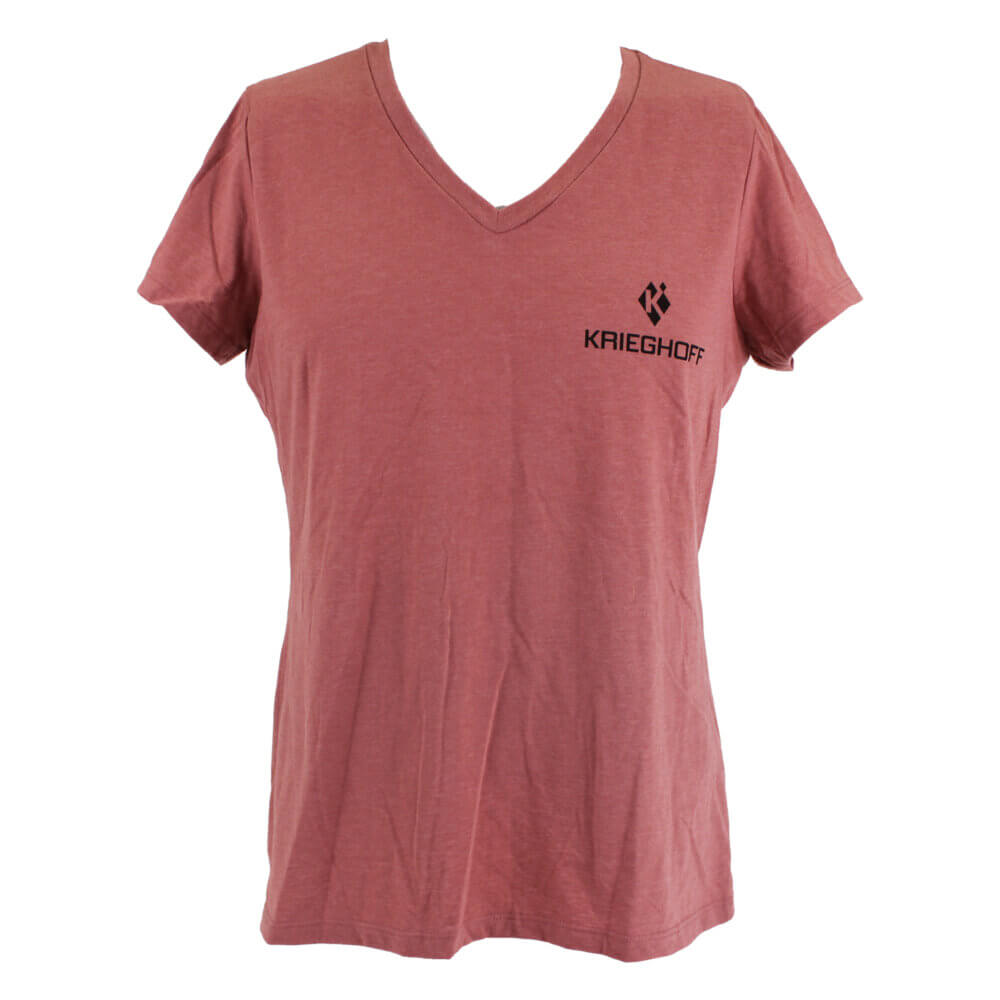 Krieghoff Ladies’ V-Neck T-Shirt, Rose